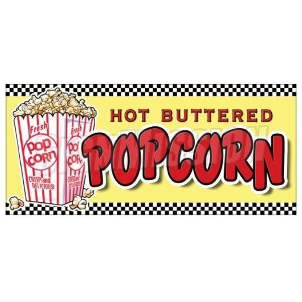 Signmission Safety Sign, 1.5 in Height, Vinyl, 24 in Length, Popcorn D-DC-24-Popcorn